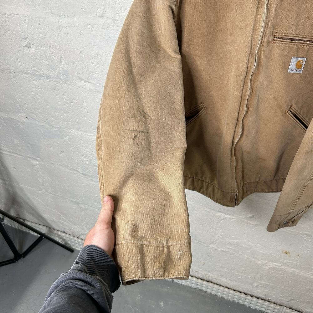 Vintage Carhartt Blanket-Lined Detroit Jacket “Brown” J01 - Picture 7 of 13